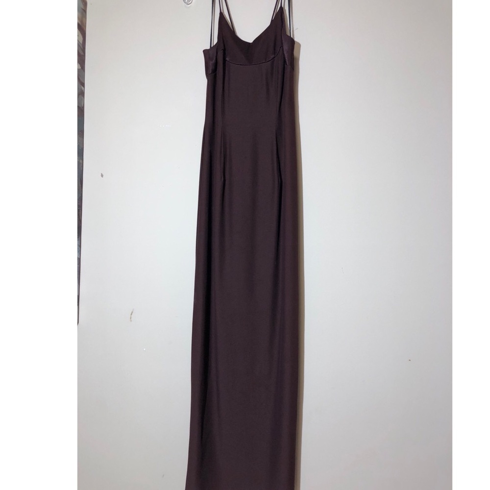 Plain Brown Formal Dress